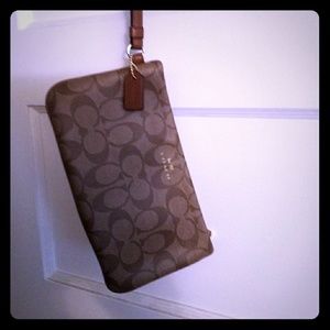 Large Coach wristlet